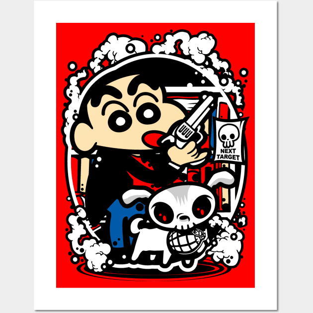 Crayon Shin Chan Wall Art by KawaiiDread